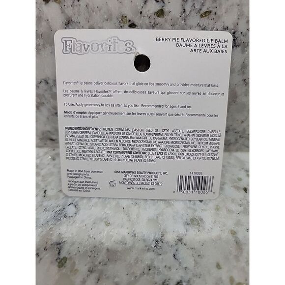 Flavorites Berry Pie Flavored Lip‎ Balm:4.0g/0.14oz. DISCONTINUED New - Picture 2 of 6